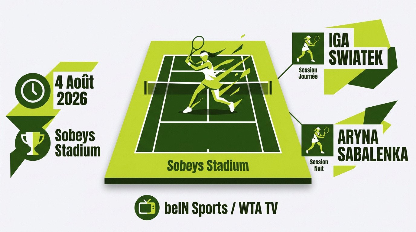 Duel attendu entre Iga Swiatek et Aryna Sabalenka au tournoi WTA 1000 de Toronto