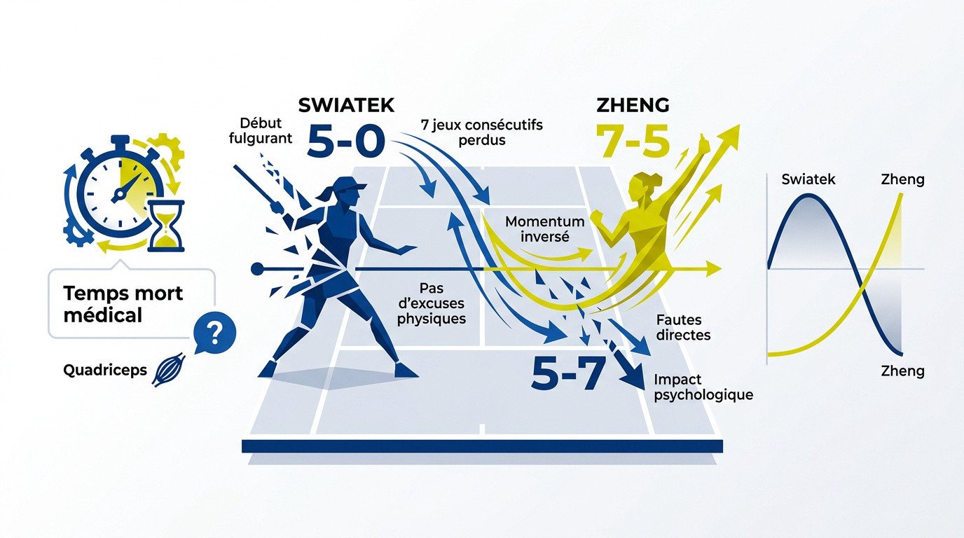 Analyse tactique de la défaite d'Iga Swiatek contre Qinwen Zheng à l'US Open