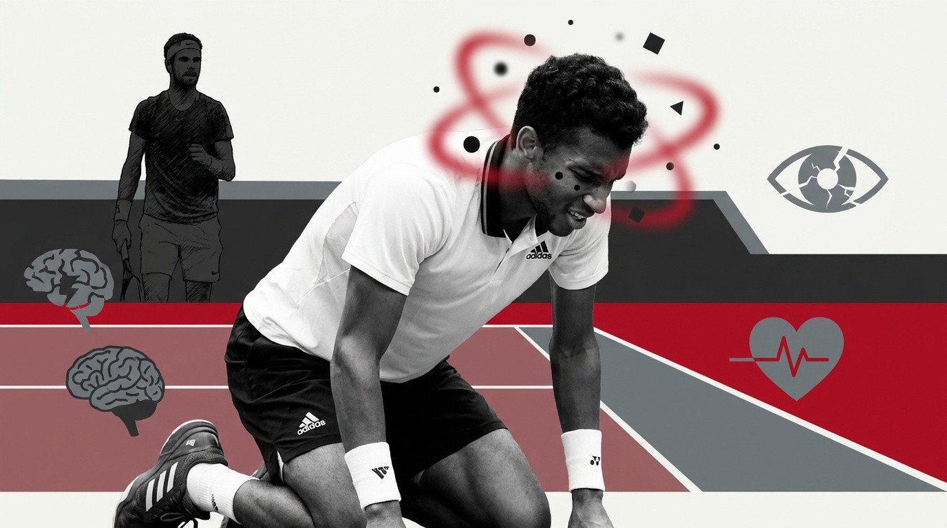 Félix Auger-Aliassime en difficulté physique sur le court de l'US Open