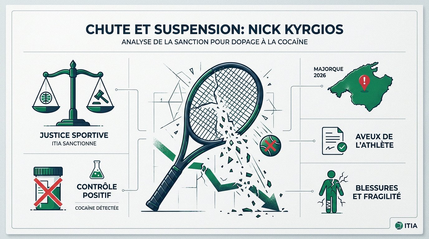 Nick Kyrgios en plein doute après l'annonce de son contrôle positif