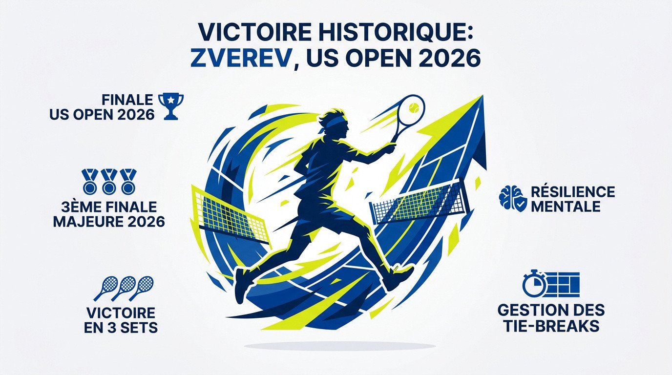Alexander Zverev célèbre sa qualification en finale de l'US Open 2026 après sa victoire contre Khachanov