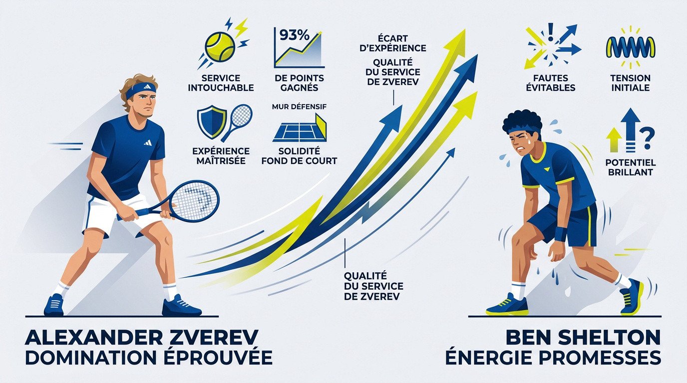 Duel entre Alexander Zverev et Ben Shelton en finale de l'US Open 2026
