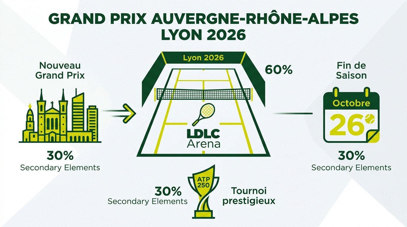 Affiche officielle du Grand Prix Auvergne-Rhône-Alpes Lyon 2026