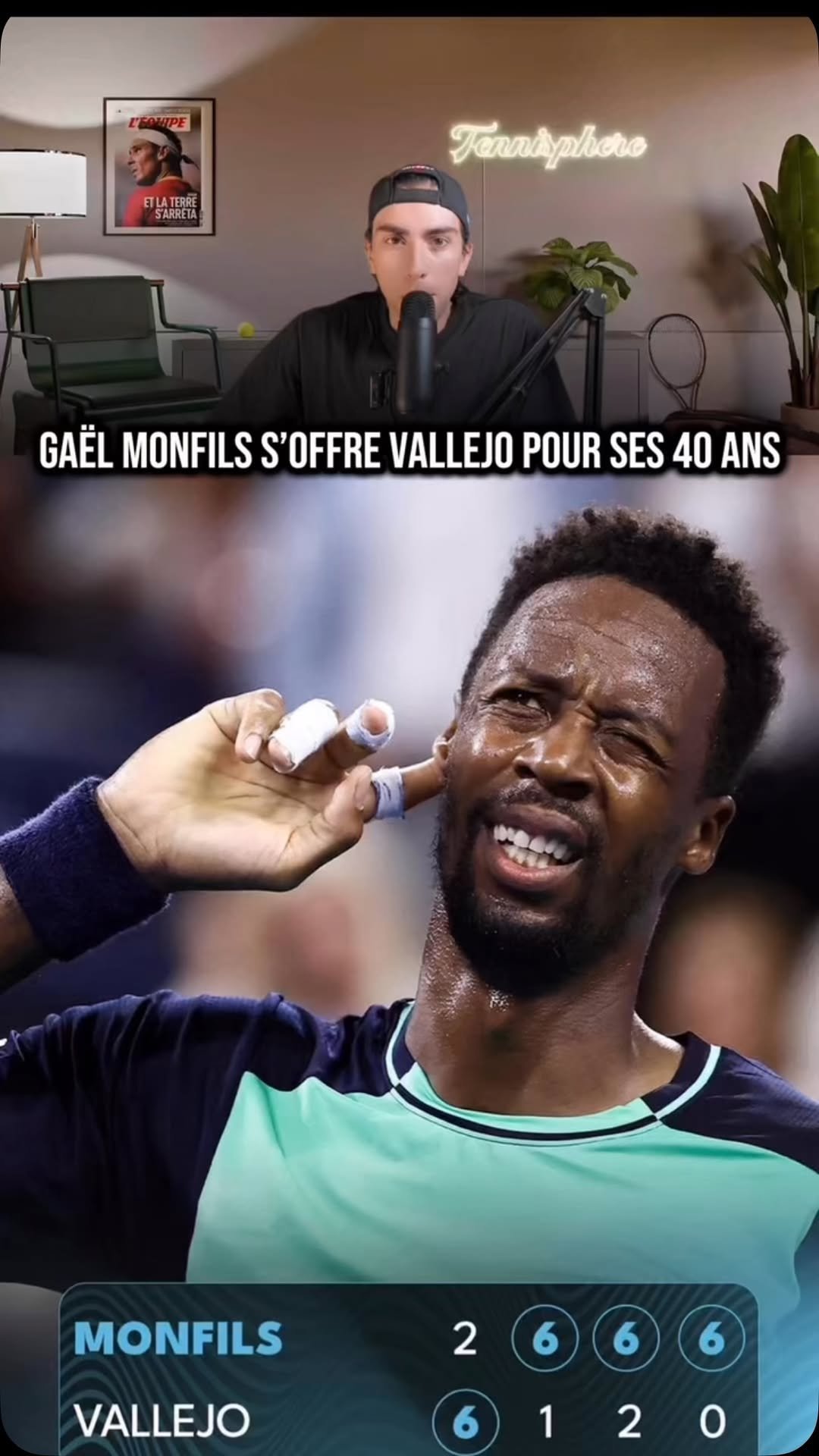 Gaël Monfils signe une victoire de prestige à l’US Open, le jour de ses 40 ans 🎂