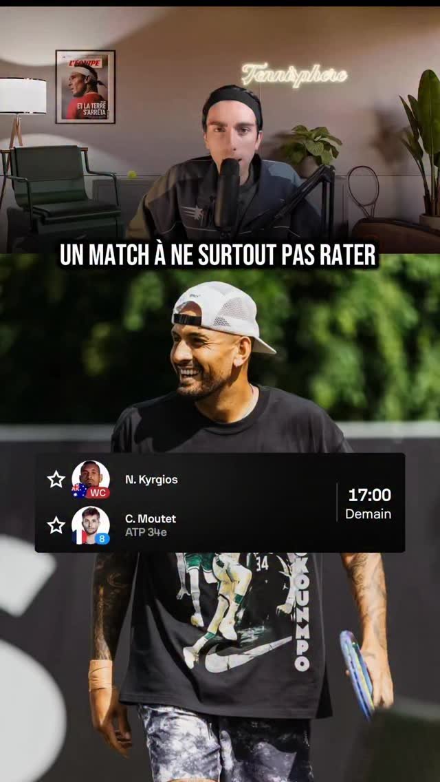 Moutet - Kyrgios, c’est le match de la journée du côté de Stuttgart 🌱