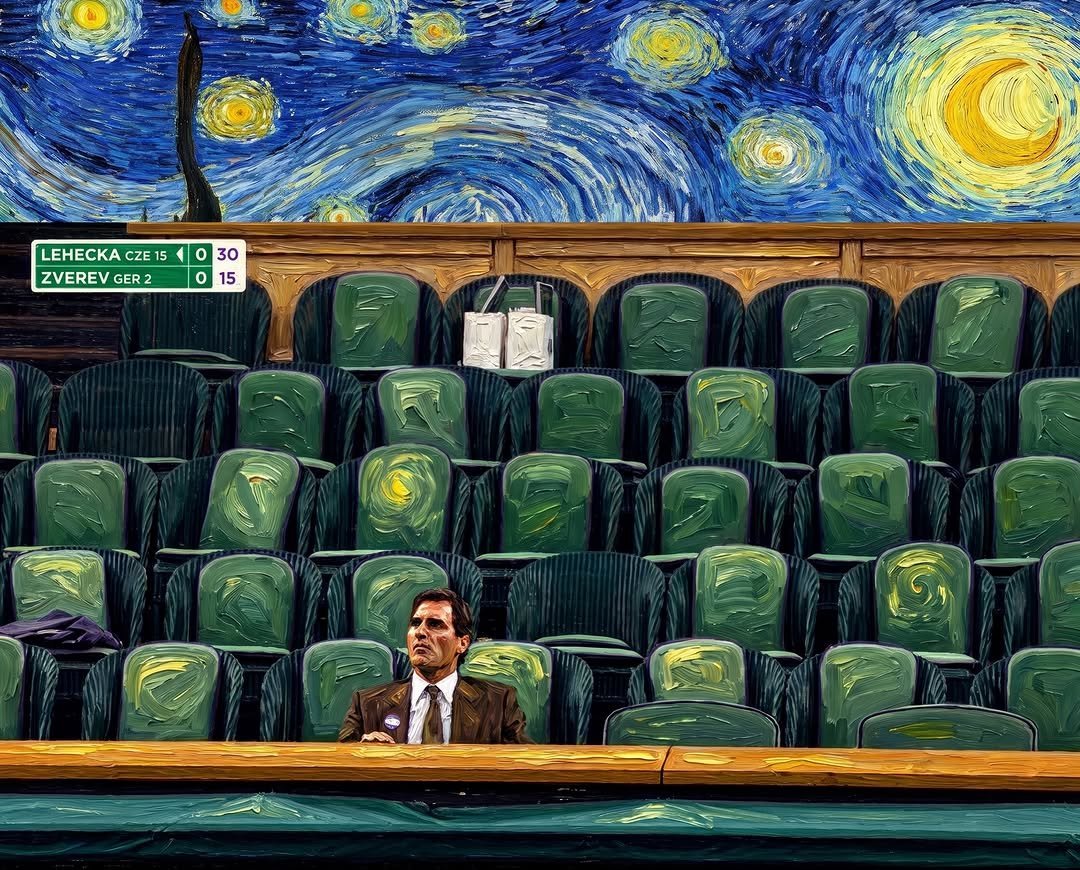 Through Van Gogh’s eyes, Roger Federer’s respect for the game becomes a masterpiece 🎨