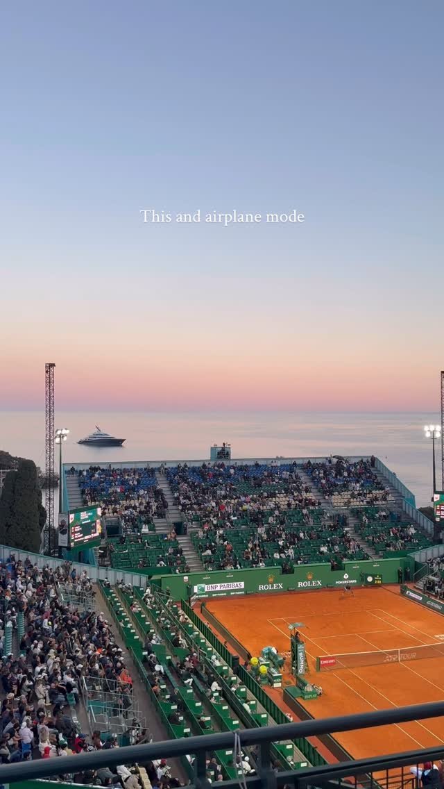 Close to the sea, far from everything else 🧱 @rolexmontecarlomasters