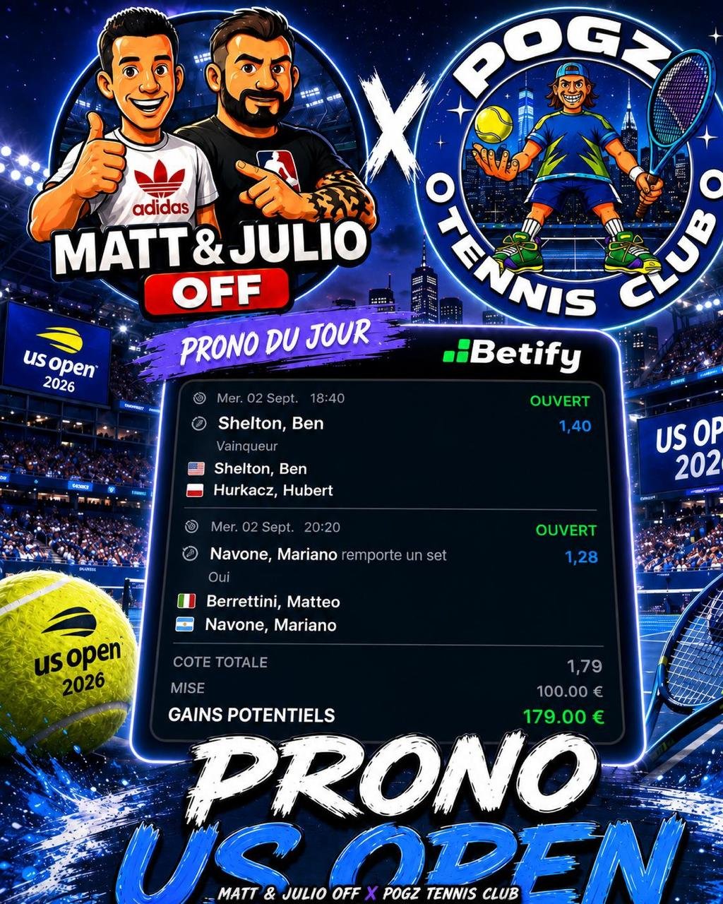 MONTANTE POGZ PICKS X MATT&JULIO 🐳