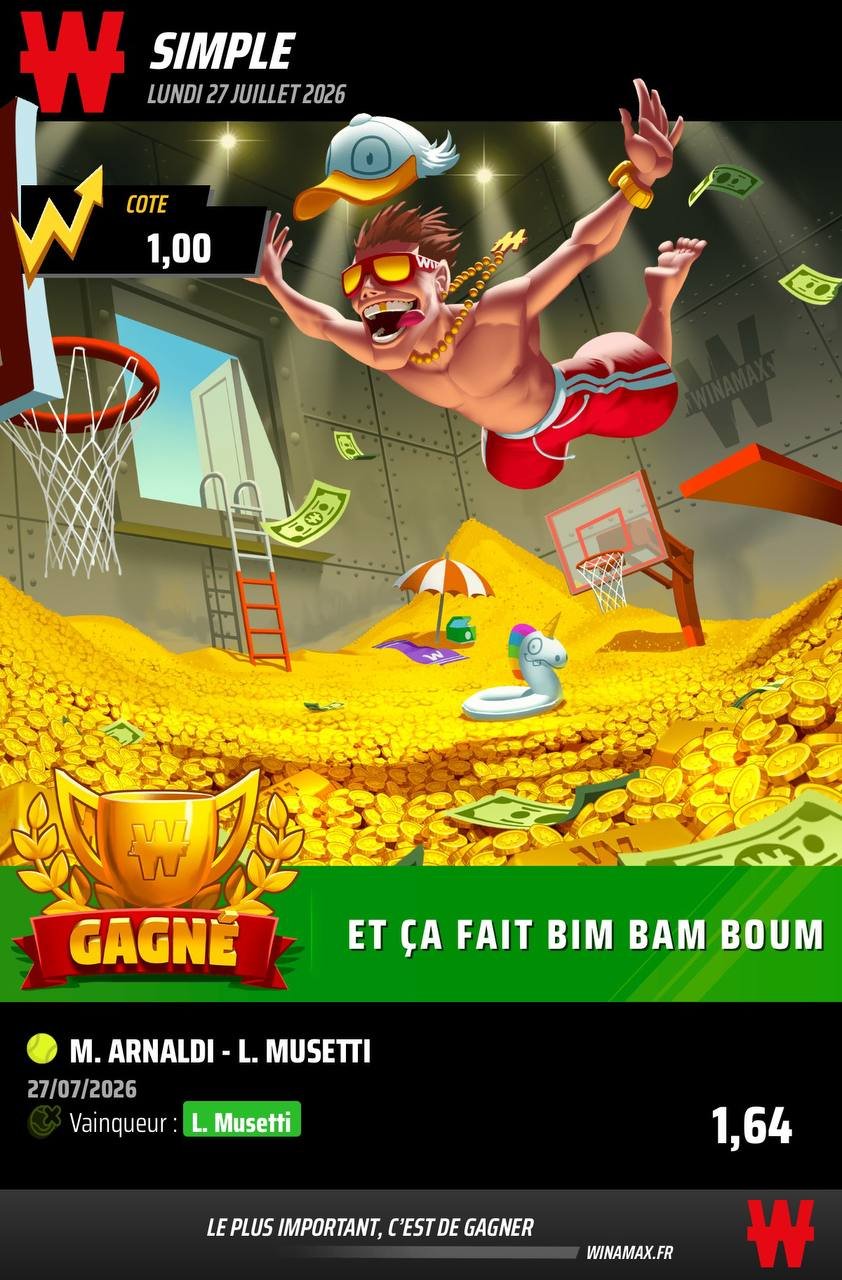 C’EST PAYÉ CHEZ WINAMAX ✅