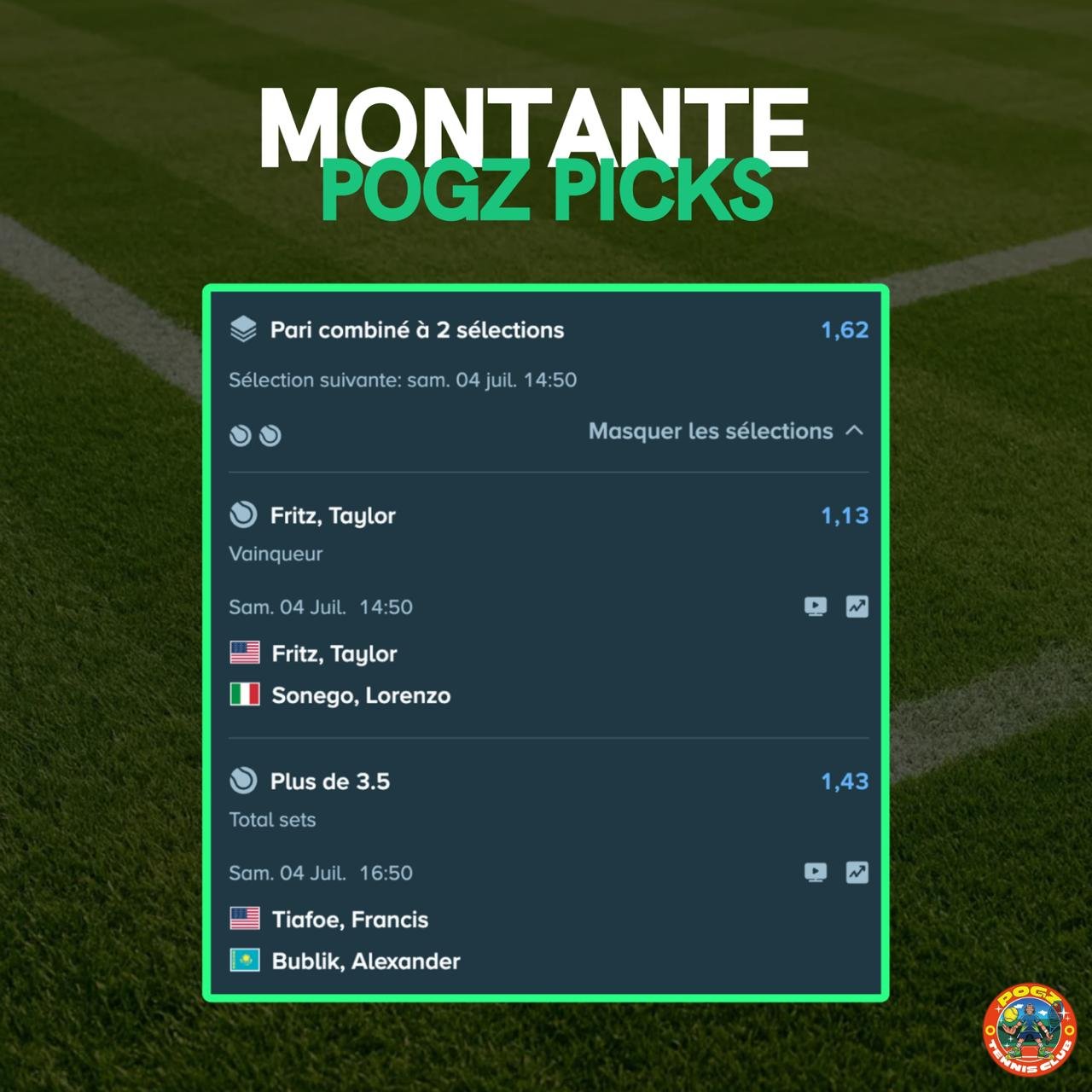 MONTANTE POGZ PICKS 🐳