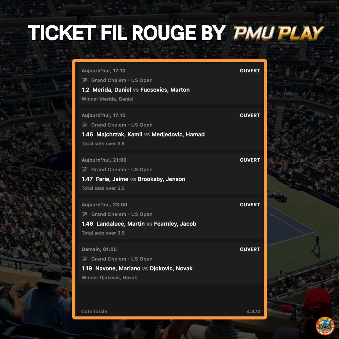 🔽 TICKET FIL ROUGE 🔽